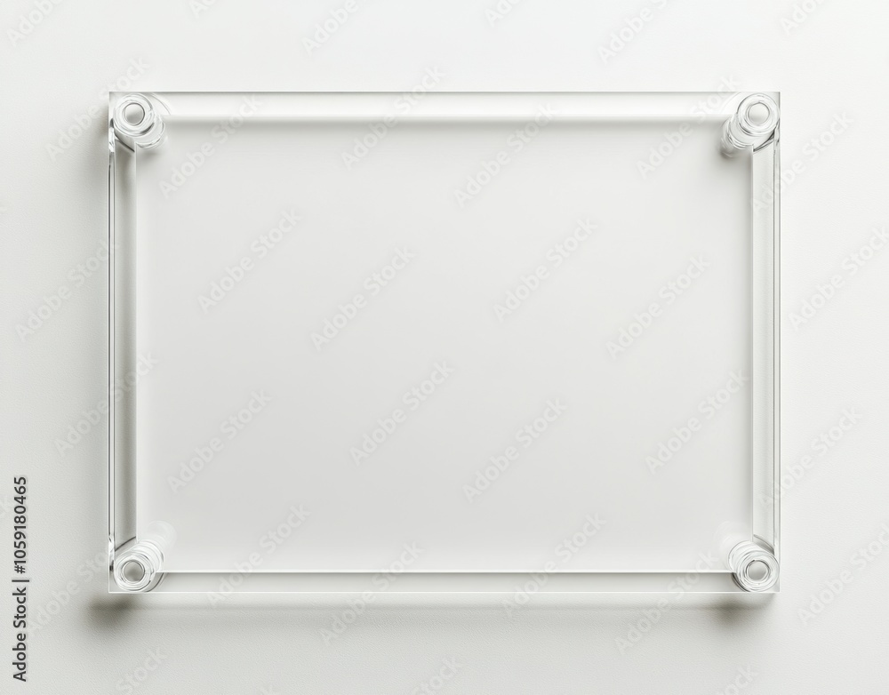 Clear Acrylic Frame. Clear Acrylic Frame.