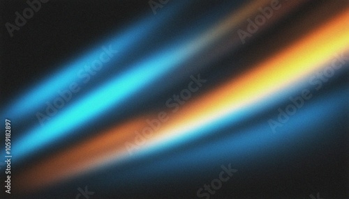 Obraz na plátně a blurry image of a black background with a blue and yellow stripe on it's side