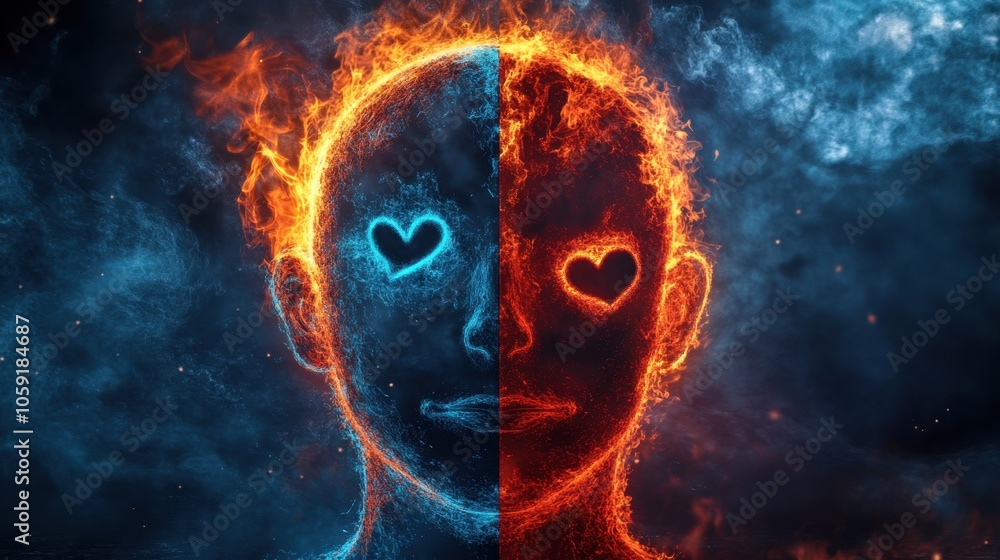 Duality of Emotions in Fiery Colors Duality of Emotions in Fiery Colors