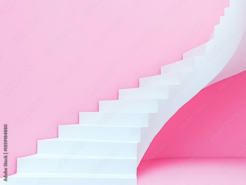 Pink Stairs. Pink Stairs.