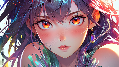 women smilling, smiling women , anime smiling illustrations, smiling anime girls, cute anime girls, Anime girl smilling, AI generative, Ai anime Wallpaper, ai generative anime