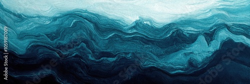 Gradient background blending turquoise to navy with fine grain texture, perfect for serene designs