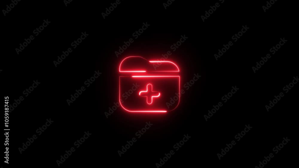Glowing neon files and folders icon. Futuristic folder symbol animation. Glowing neon files and folders icon. Futuristic folder symbol animation.