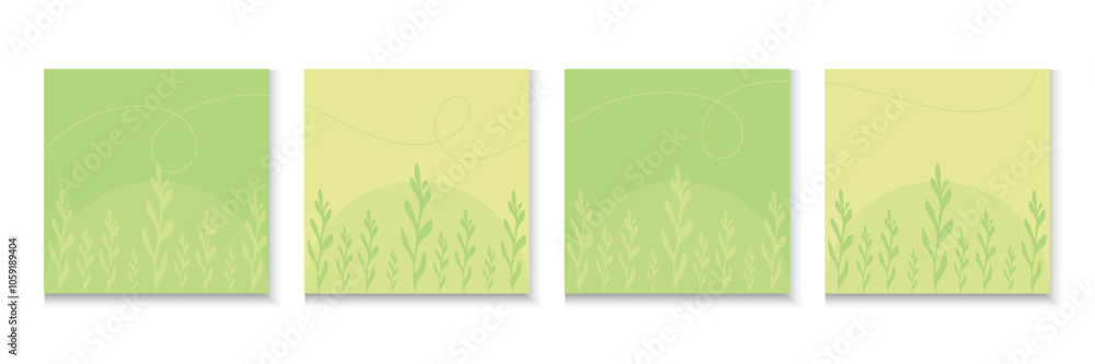 Minimal square backgrounds with organic abstract shapes set. Hand drawn shapes background for social media carousel template. Social media post, ad, sale, banner, microblog, Nature carousel template Minimal square backgrounds with organic abstract shapes set. Hand drawn shapes background for social media carousel template. Social media post, ad, sale, banner, microblog, Nature carousel template