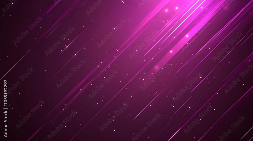 Fototapeta premium Abstract Pink Lines Background Smooth Blue Background with Copy Space for Advertisements