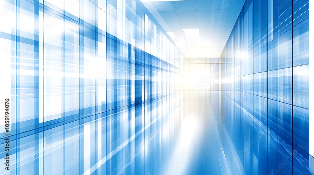 Abstract blue hallway, white light at the end Abstract Gradient Background with Copy Space Abstract blue hallway, white light at the end Abstract Gradient Background with Copy Space