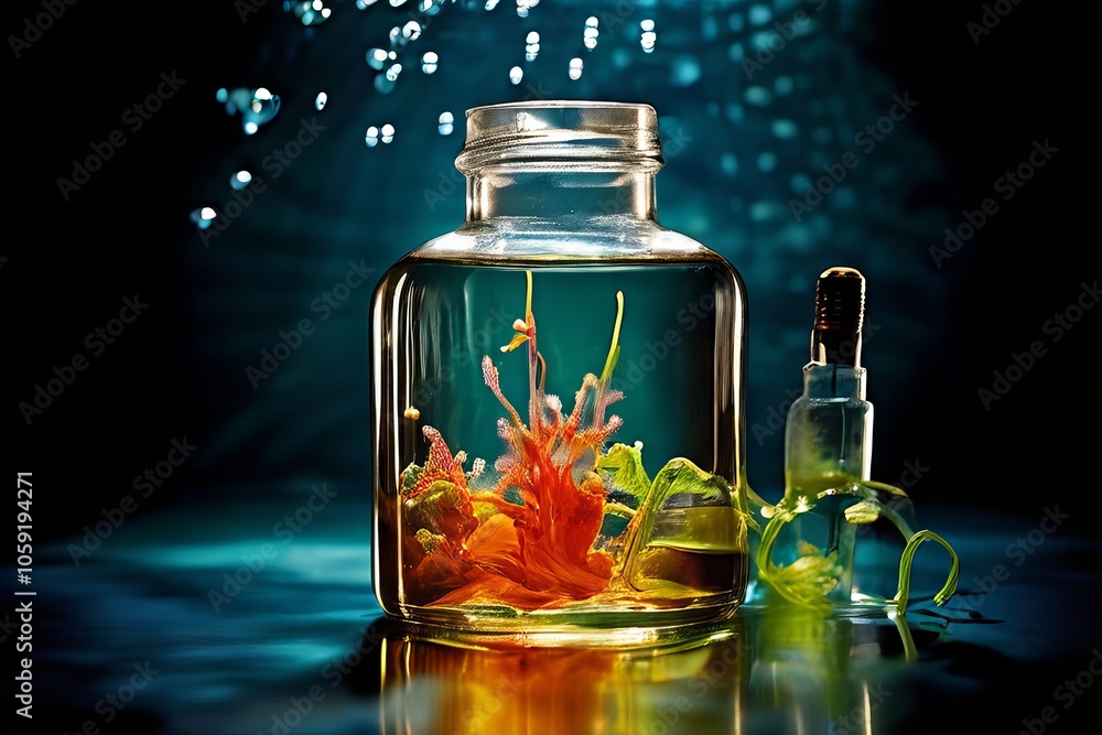 underwater vaccine photography submerge a vaccine vial in water underwater vaccine photography submerge a vaccine vial in water