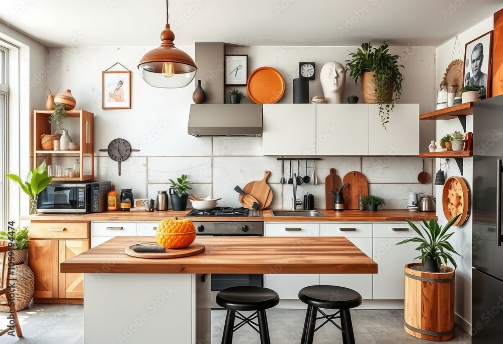 Urban Bohemian Kitchen Eclectic mix of urban and bohemian elemen Urban Bohemian Kitchen Eclectic mix of urban and bohemian elemen