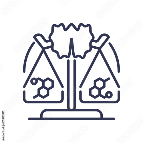 Illustration of thyroid gland balancing hormones, symbolizing endocrine system regulation.
