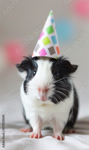 Guinea Pig in Party Hat