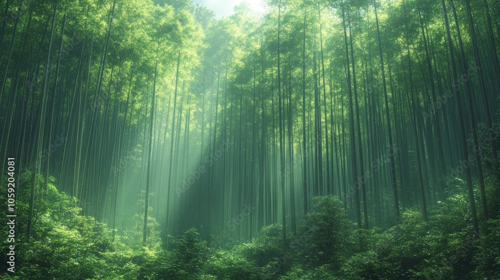 Fototapeta premium Mystical Bamboo Forest