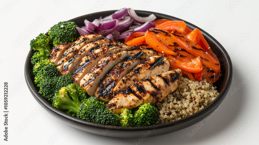 grilled chicken and veggie bowl with quinoa grilled chicken and veggie bowl with quinoa