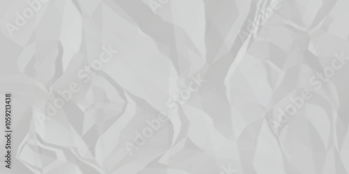 White crumpled paper texture. White wrinkled paper texture. White paper texture. White crumpled and top view textures can be used for background of text or any contents.