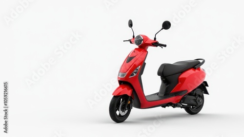 Scooter with a modern and stylish look, ideal for marketing materials. photo