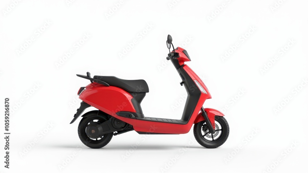 Unique electric scooter with minimalist design for creative projects. Unique electric scooter with minimalist design for creative projects.
