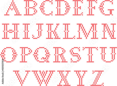 Cross Stitch Capital Alphabet A–Z