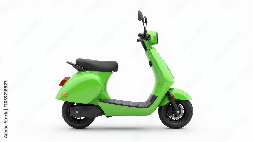 Realistic image of an electric scooter with a focus on style. Realistic image of an electric scooter with a focus on style.