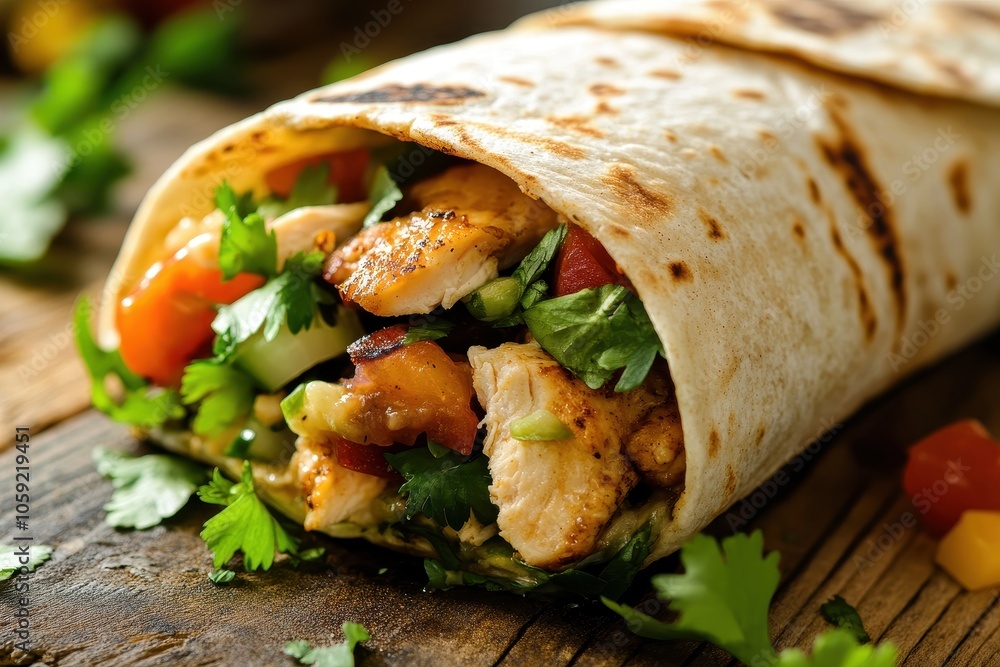 Chicken Philadelphia Wrap Chicken Philadelphia Wrap