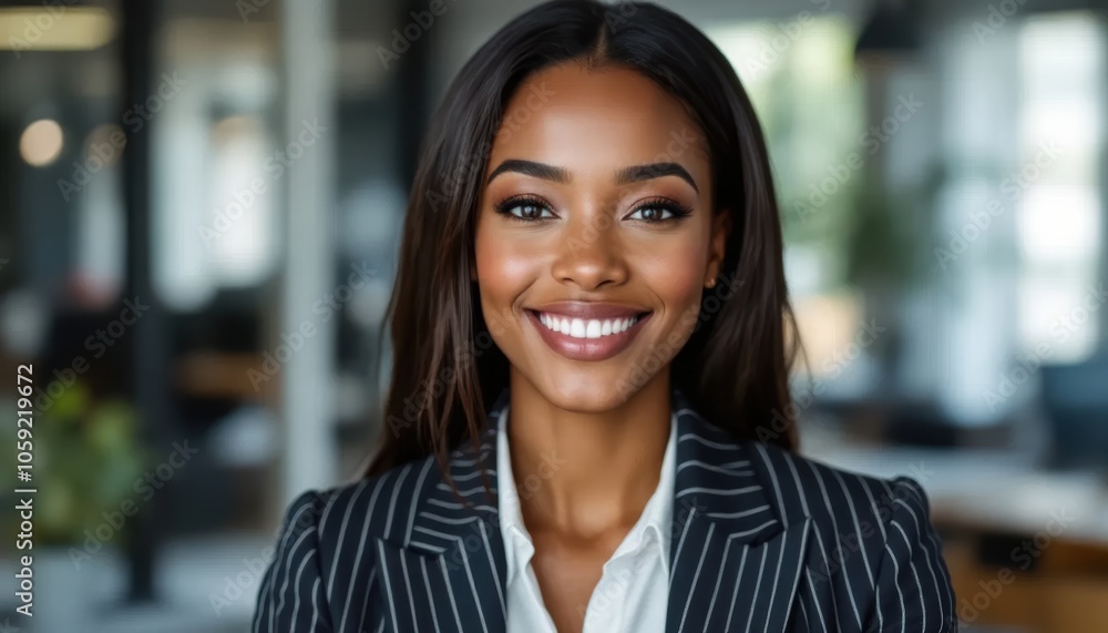 Headshot of Diverse woman in modern office workspace, teamwork, beauty, diversity DEI Headshot of Diverse woman in modern office workspace, teamwork, beauty, diversity DEI
