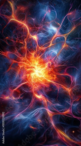 Cosmic Web of Energy A Stunning Visual Exploration of Interconnected Forces in the Universe