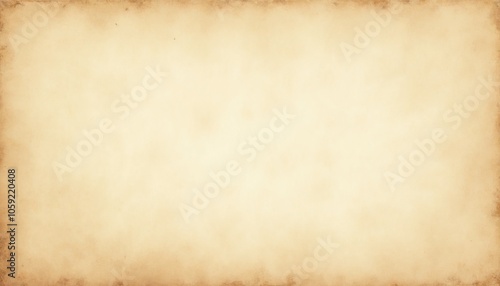 Blank sepia paper with faded edges and vintage texture