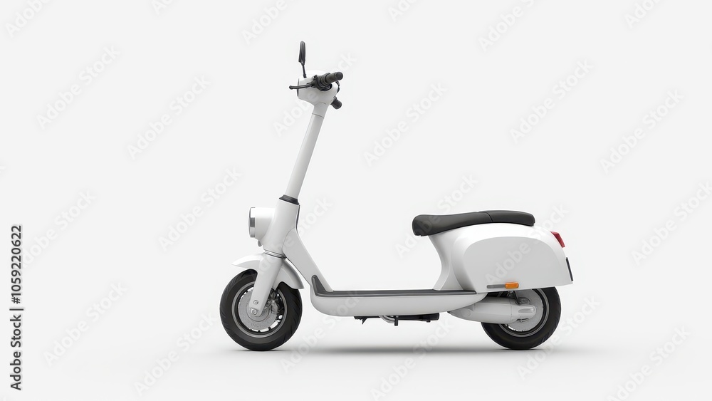 Scooter with a modern and stylish look, ideal for marketing materials. Scooter with a modern and stylish look, ideal for marketing materials.