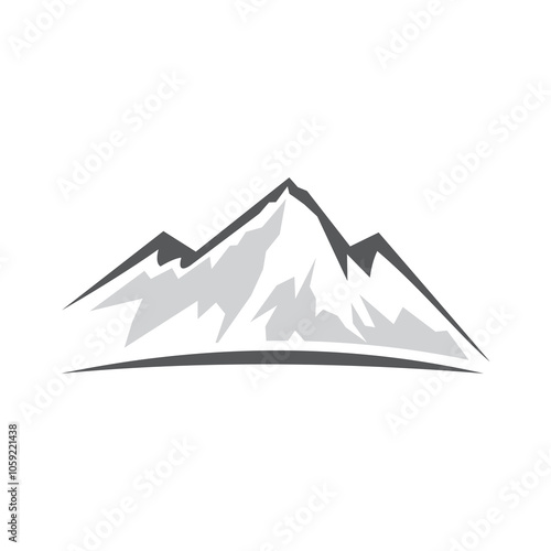 mountain leaf logo , nature logo