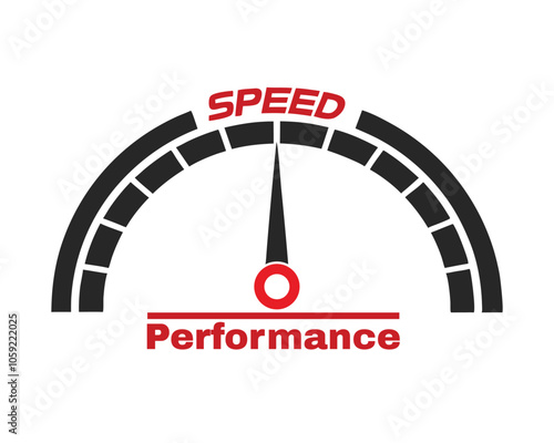 Speed Performance Vector Logo Design.