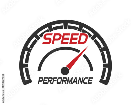 Speed Performance Vector Logo Design.