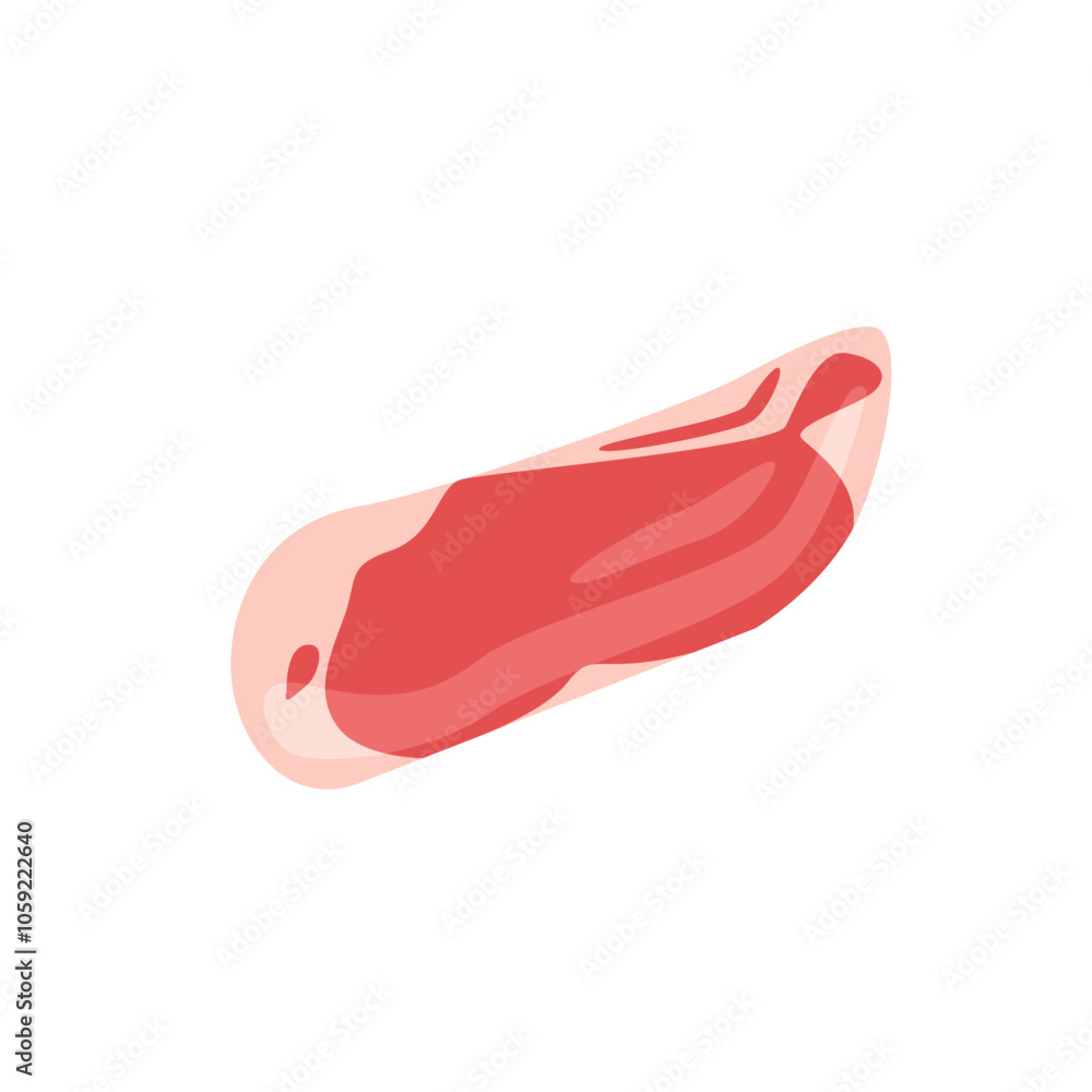 Raw Beef Steak Vector Illustration Raw Beef Steak Vector Illustration