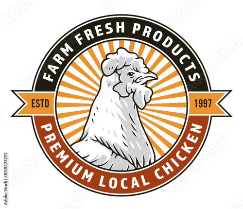 Chicken farm logo