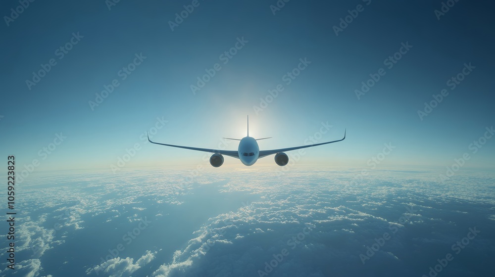 Fototapeta premium airplane in the sky