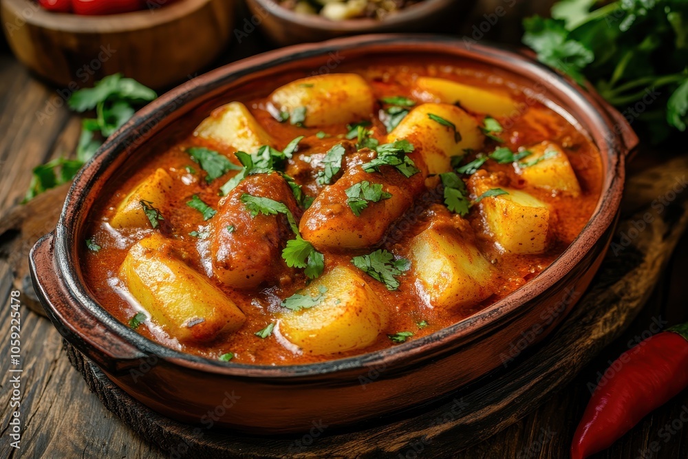 Classic Mexican red enchiladas featuring potato and pork chorizo known as Potosinas on a wooden surface Classic Mexican red enchiladas featuring potato and pork chorizo known as Potosinas on a wooden surface