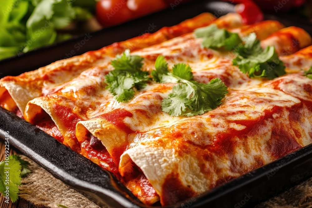 Classic red enchiladas from Mexico Classic red enchiladas from Mexico