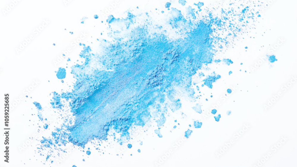 Obraz premium Abstract Blue Powder Splash.