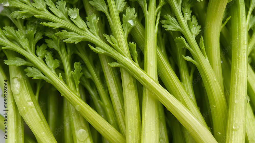 fresh green celery bunches as background. fresh green celery bunches as background.