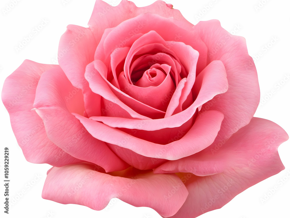 Fototapeta premium A close-up of a beautiful pink rose, showcasing its delicate petals and vibrant color.