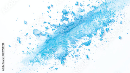 Abstract Blue Powder Splash.