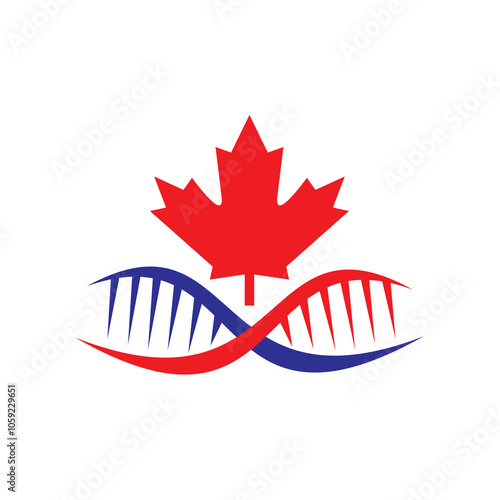 dna maple logo , dna logo vector , biology logo vector