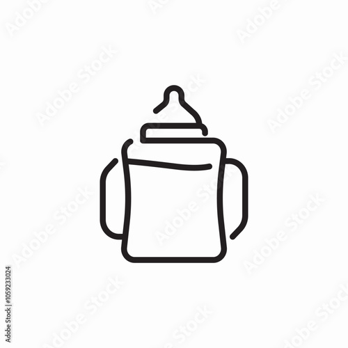 baby bottle icon sign vector