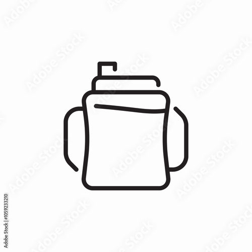 baby bottle milk icon sign vector
