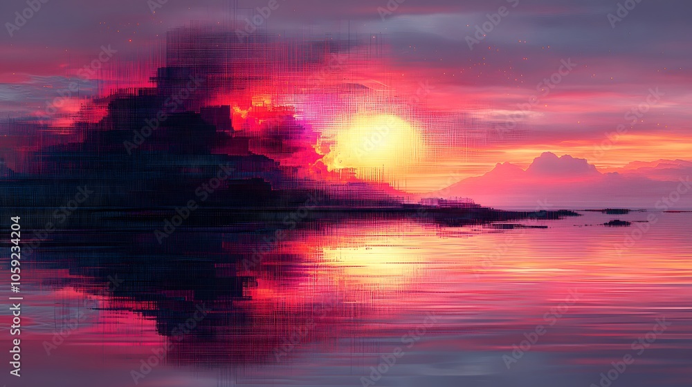 Glitch effect in motion typography, text distortions and neon lighting, edgy design style Glitch effect in motion typography, text distortions and neon lighting, edgy design style