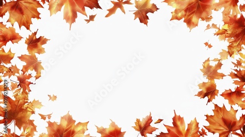 Colorful Autumn Leaves Frame