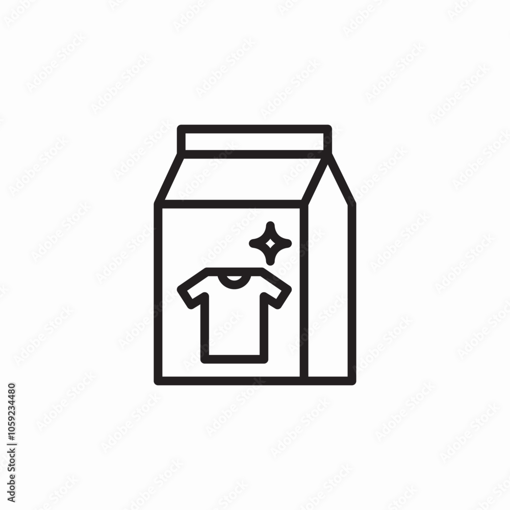 clothing wash detergent package icon sign vector clothing wash detergent package icon sign vector
