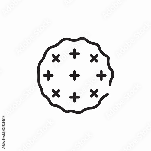 cookie sweet icon sign vector