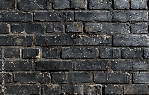 Black Brick Wall Texture