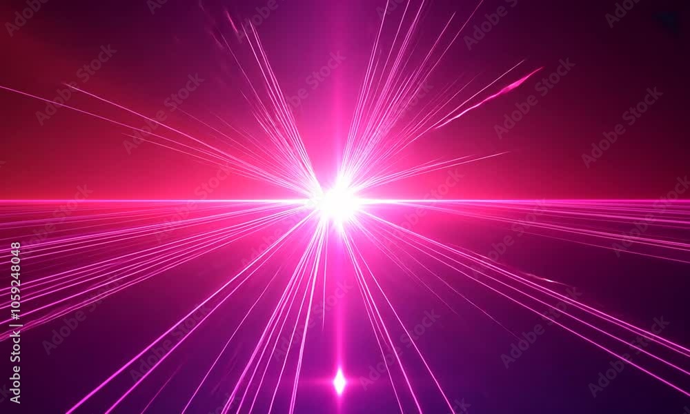 A Bright Pink Light Emanating from the Center of a Dark Background A Bright Pink Light Emanating from the Center of a Dark Background