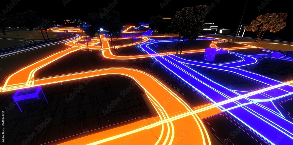 A silicon wafer adorned with glowing circuits symbolizes AI's role in future cities. A silicon wafer adorned with glowing circuits symbolizes AI's role in future cities.