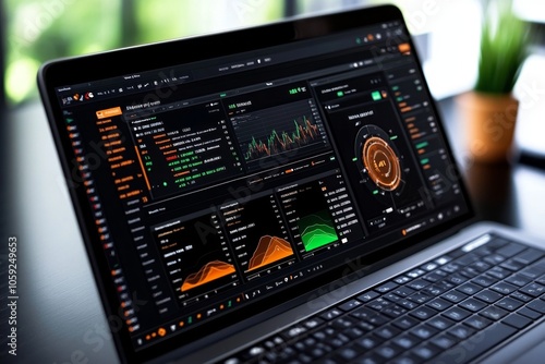 Detailed image of a digital dashboard with layered data entries and clean visuals, capturing the structured clarity of high-quality data warehousing, symbolizing clarity and depth