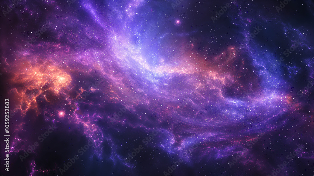 Blue, purple, and black galaxies with swirling clouds and distant planets on space. Generative AI Blue, purple, and black galaxies with swirling clouds and distant planets on space. Generative AI